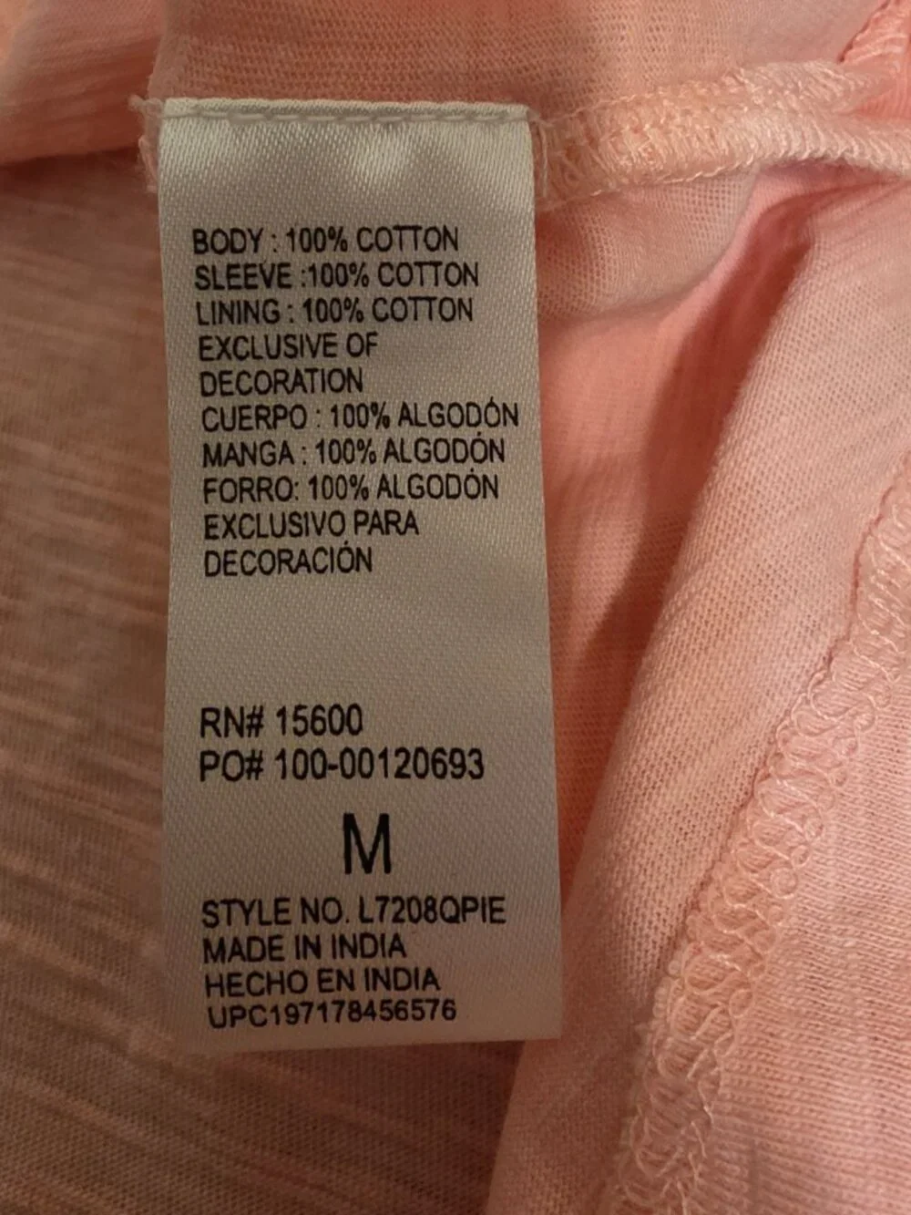 Pink Embroidered Puff Sleeve Top Medium V Neck Boho Casual Small Hole - Picture 9 of 10